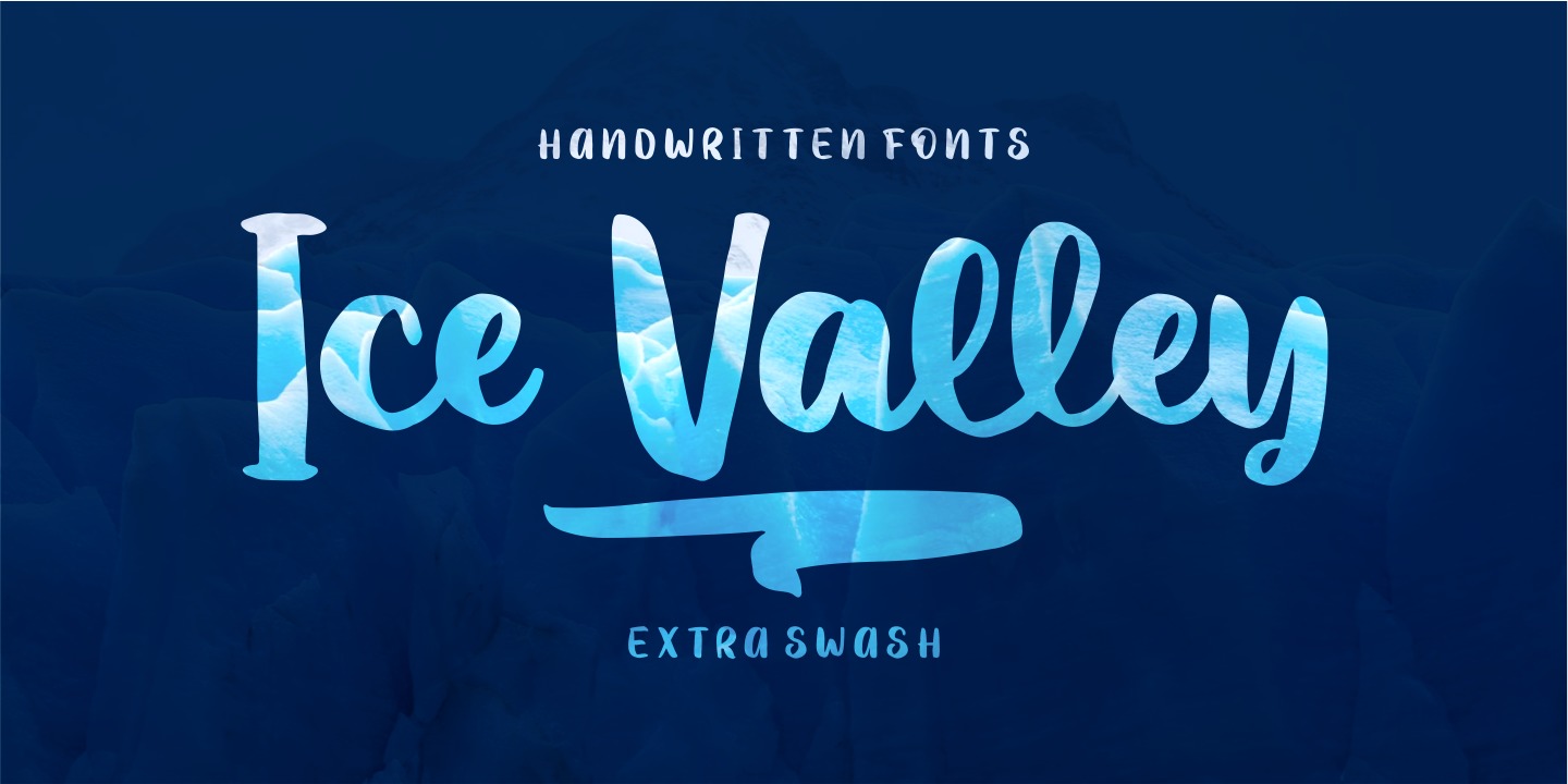 Ice Valley Regular Font preview